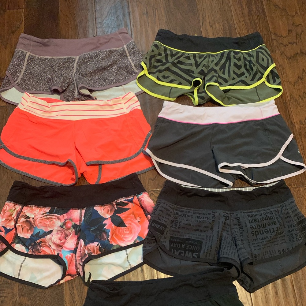 Lululemon speed shorts size 6 excellent condition
